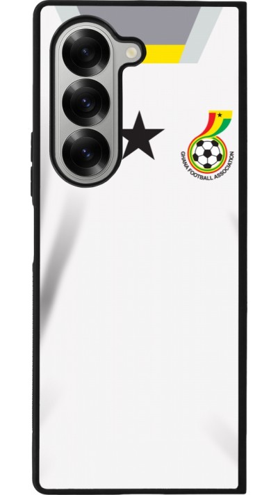 Samsung Galaxy Z Fold6 Case Hülle - Silikon schwarz Ghana 2022 personalisierbares Fussballtrikot
