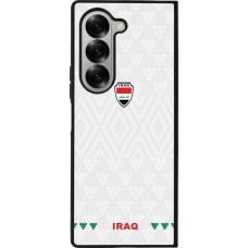 Coque Samsung Galaxy Z Fold6 - Silicone rigide noir Maillot de football Irak 2026 personnalisable
