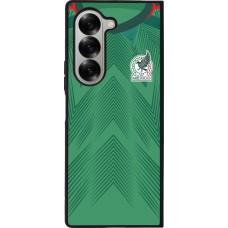 Samsung Galaxy Z Fold6 Case Hülle - Silikon schwarz Mexiko 2022 personalisierbares Fussballtrikot