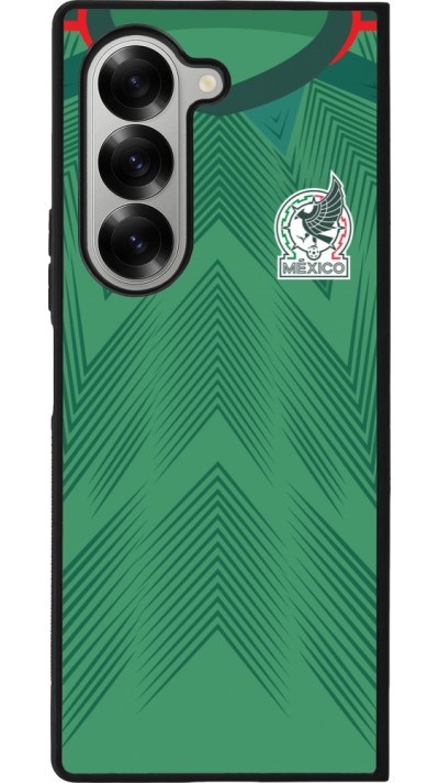 Samsung Galaxy Z Fold6 Case Hülle - Silikon schwarz Mexiko 2022 personalisierbares Fussballtrikot