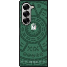 Coque Samsung Galaxy Z Fold6 - Silicone rigide noir Maillot de football Mexique 2026 personnalisable