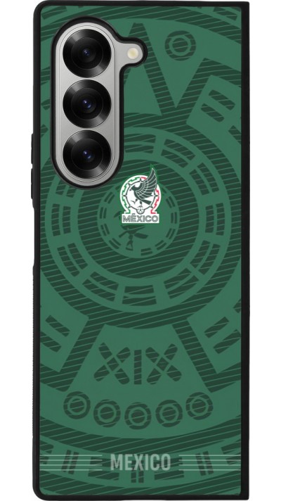Coque Samsung Galaxy Z Fold6 - Silicone rigide noir Maillot de football Mexique 2026 personnalisable
