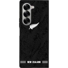 Coque Samsung Galaxy Z Fold6 - Silicone rigide noir Maillot de football Nouvelle-Zélande 2026 personnalisable