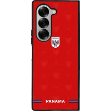 Coque Samsung Galaxy Z Fold6 - Silicone rigide noir Maillot de football Panama 2026 personnalisable