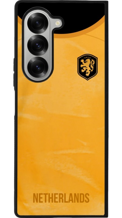 Samsung Galaxy Z Fold6 Case Hülle - Silikon schwarz Holland 2022 personalisierbares Fußballtrikot