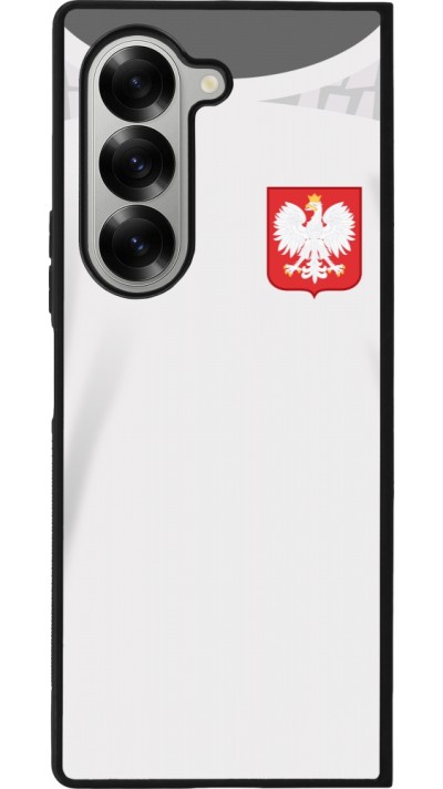 Samsung Galaxy Z Fold6 Case Hülle - Silikon schwarz Polen 2022 personalisierbares Fussballtrikot