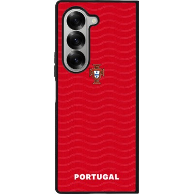 Samsung Galaxy Z Fold6 Case Hülle - Silikon schwarz Portugal 2026 personalisierbares Fussballtrikot