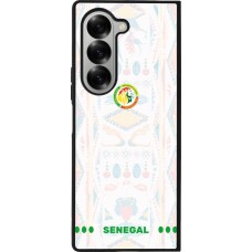 Samsung Galaxy Z Fold6 Case Hülle - Silikon schwarz Senegal 2026 personalisierbares Fussballtrikot
