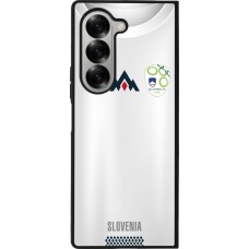 Coque Samsung Galaxy Z Fold6 - Silicone rigide noir Maillot de football Slovénie