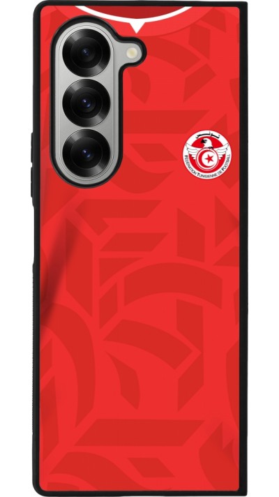 Samsung Galaxy Z Fold6 Case Hülle - Silikon schwarz Tunesien 2022 personalisierbares Fussballtrikot