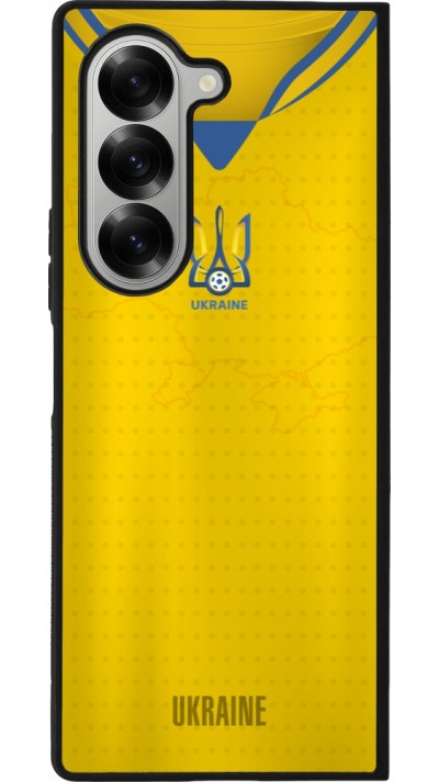 Samsung Galaxy Z Fold6 Case Hülle - Silikon schwarz Fussballtrikot Ukraine