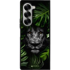 Coque Samsung Galaxy Z Fold6 - Silicone rigide noir Forest Lion