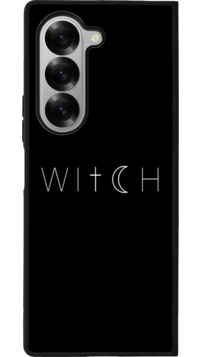 Samsung Galaxy Z Fold6 Case Hülle - Silikon schwarz Halloween 22 witch word