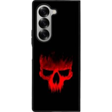 Coque Samsung Galaxy Z Fold6 - Silicone rigide noir Halloween 2023 scary skull