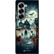 Samsung Galaxy Z Fold6 Case Hülle - Silikon schwarz Halloween Spukstadt