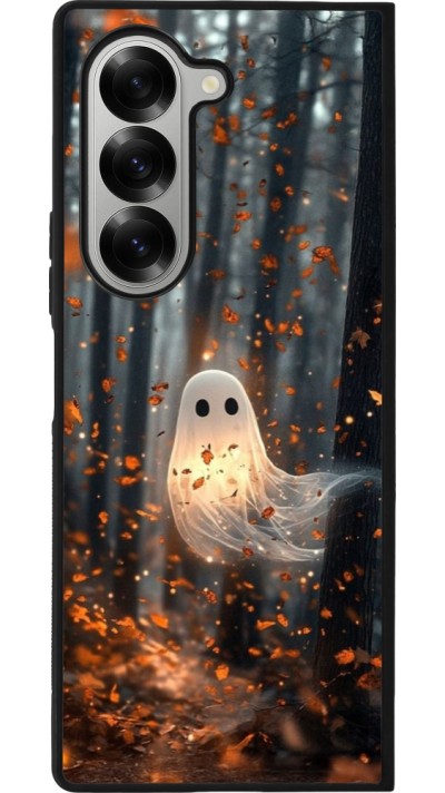 Samsung Galaxy Z Fold6 Case Hülle - Silikon schwarz Halloween 2025 Ghost in the forest