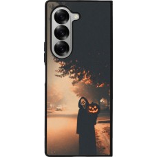 Coque Samsung Galaxy Z Fold6 - Silicone rigide noir Halloween 2025 Scream