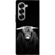 Samsung Galaxy Z Fold6 Case Hülle - Silikon schwarz Highland calf black