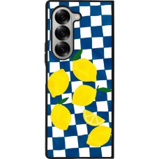 Coque Samsung Galaxy Z Fold6 - Silicone rigide noir Illustration lemons 2026
