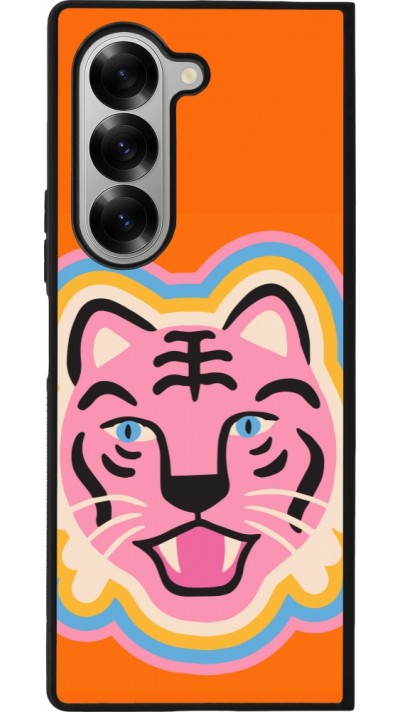 Coque Samsung Galaxy Z Fold6 - Silicone rigide noir Lion colors 2026