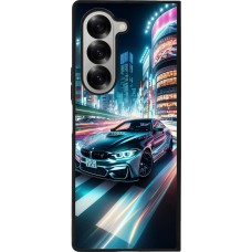 Coque Samsung Galaxy Z Fold6 - Silicone rigide noir BMW M4 Tokyo Night