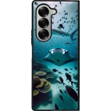 Samsung Galaxy Z Fold6 Case Hülle - Silikon schwarz Manta Lagune Reinigung