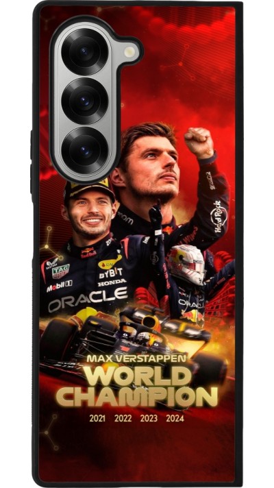 Samsung Galaxy Z Fold6 Case Hülle - Silikon schwarz Max Verstappen Champion 2023