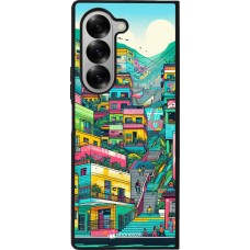 Samsung Galaxy Z Fold6 Case Hülle - Silikon schwarz Medellin Comuna 13 Kunst