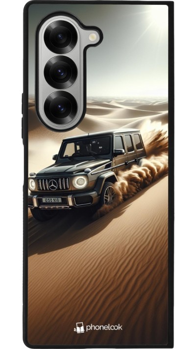 Samsung Galaxy Z Fold6 Case Hülle - Silikon schwarz Mercedes G Drift Wueste