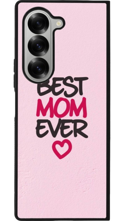 Samsung Galaxy Z Fold6 Case Hülle - Silikon schwarz Mom 2023 best Mom ever pink