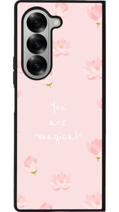 Samsung Galaxy Z Fold6 Case Hülle - Silikon schwarz Mom 2023 your are magical