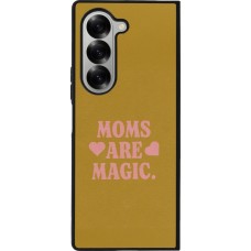 Coque Samsung Galaxy Z Fold6 - Silicone rigide noir Mom 2026 Are Magic