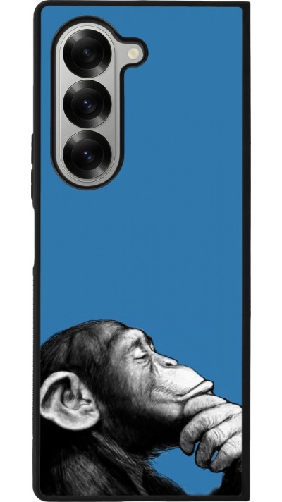 Samsung Galaxy Z Fold6 Case Hülle - Silikon schwarz Monkey Pop Art