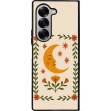 Coque Samsung Galaxy Z Fold6 - Silicone rigide noir Half moon stamp 2026