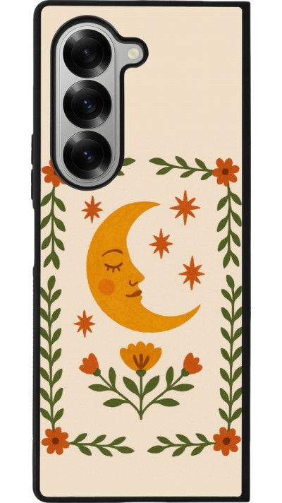 Coque Samsung Galaxy Z Fold6 - Silicone rigide noir Half moon stamp 2026