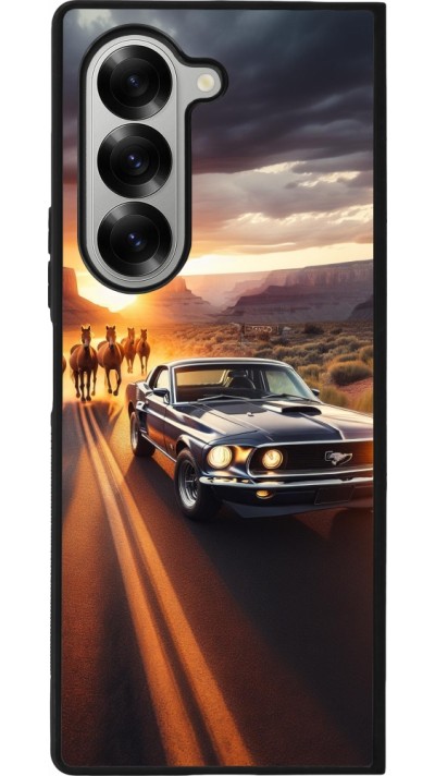 Samsung Galaxy Z Fold6 Case Hülle - Silikon schwarz Mustang 69 Grand Canyon