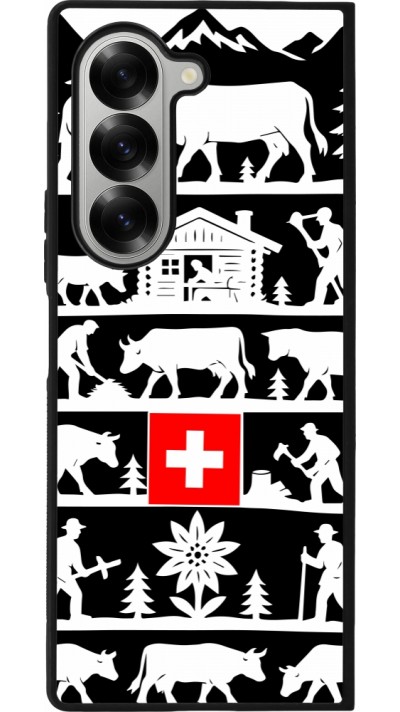 Samsung Galaxy Z Fold6 Case Hülle - Silikon schwarz Poya Schweiz 1 schwarz