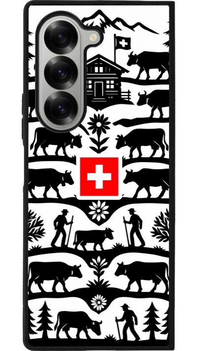 Samsung Galaxy Z Fold6 Case Hülle - Silikon schwarz Poya Schweiz 3