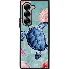 Samsung Galaxy Z Fold6 Case Hülle - Silikon schwarz Preppy Turtle