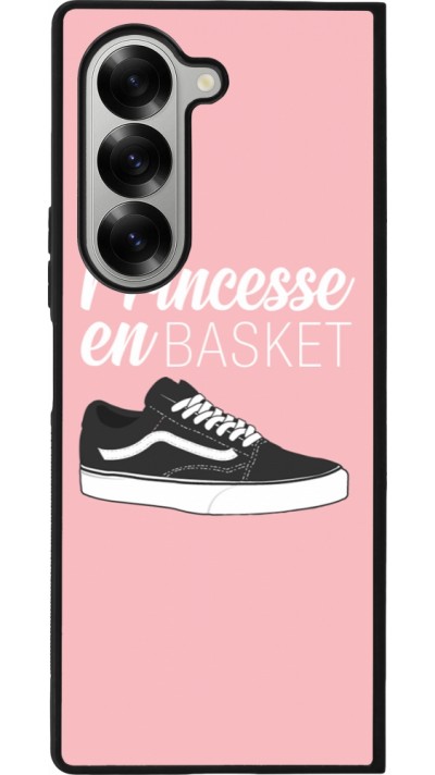 Samsung Galaxy Z Fold6 Case Hülle - Silikon schwarz princesse en basket