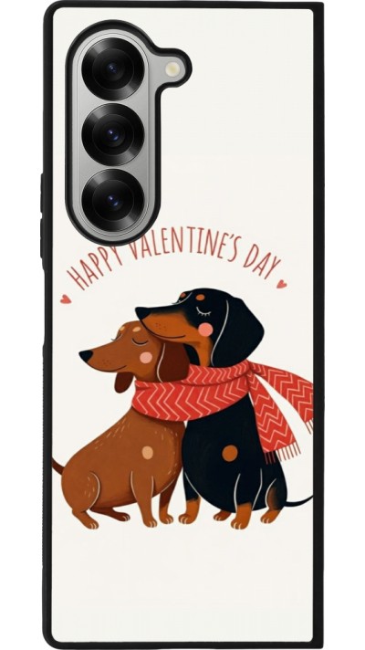 Samsung Galaxy Z Fold6 Case Hülle - Silikon schwarz Saint Valentines Day 26 Happy Valentine