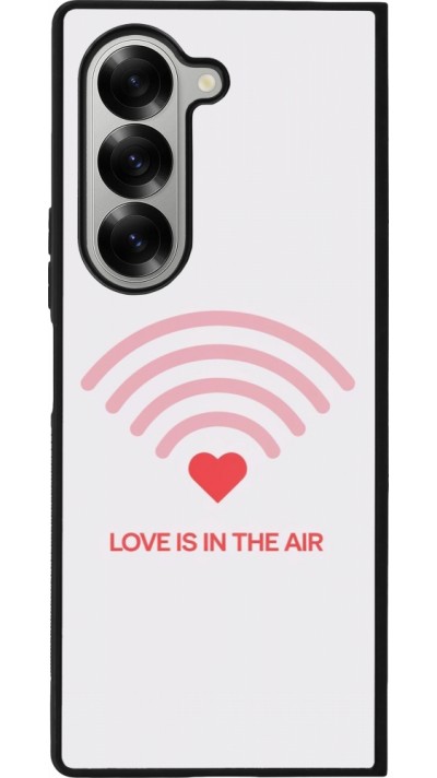 Samsung Galaxy Z Fold6 Case Hülle - Silikon schwarz Saint Valentines Day 26 Love is in the air
