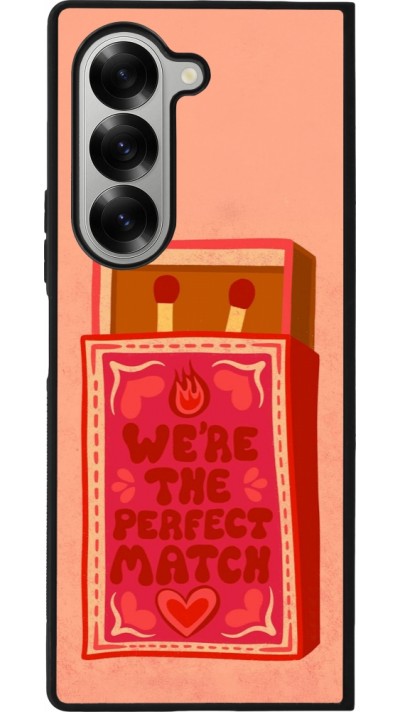 Samsung Galaxy Z Fold6 Case Hülle - Silikon schwarz Saint Valentines Day 26 Perfect Match