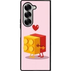 Samsung Galaxy Z Fold6 Case Hülle - Silikon schwarz Saint Valentines Day 26 Puzzle