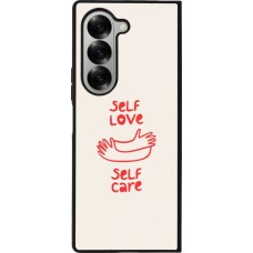 Coque Samsung Galaxy Z Fold6 - Silicone rigide noir Saint Valentines Day 26 Self love self care