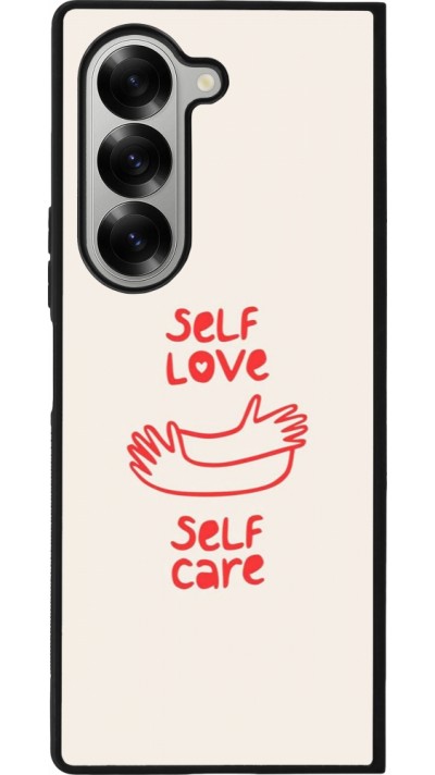 Samsung Galaxy Z Fold6 Case Hülle - Silikon schwarz Saint Valentines Day 26 Self love self care