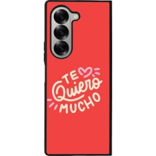 Samsung Galaxy Z Fold6 Case Hülle - Silikon schwarz Saint Valentines Day 26 Te quiero mucho