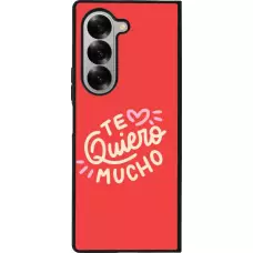 Coque Samsung Galaxy Z Fold6 - Silicone rigide noir Saint Valentines Day 26 Te quiero mucho