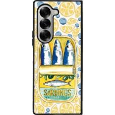 Coque Samsung Galaxy Z Fold6 - Silicone rigide noir Sardines in oil 2026