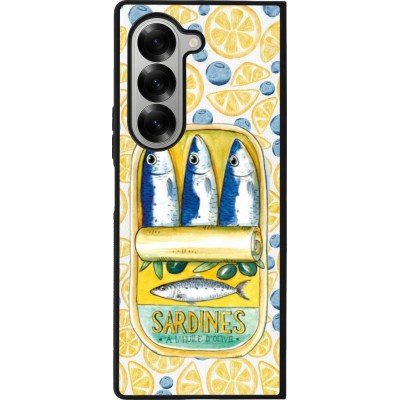Samsung Galaxy Z Fold6 Case Hülle - Silikon schwarz Sardines in oil 2026